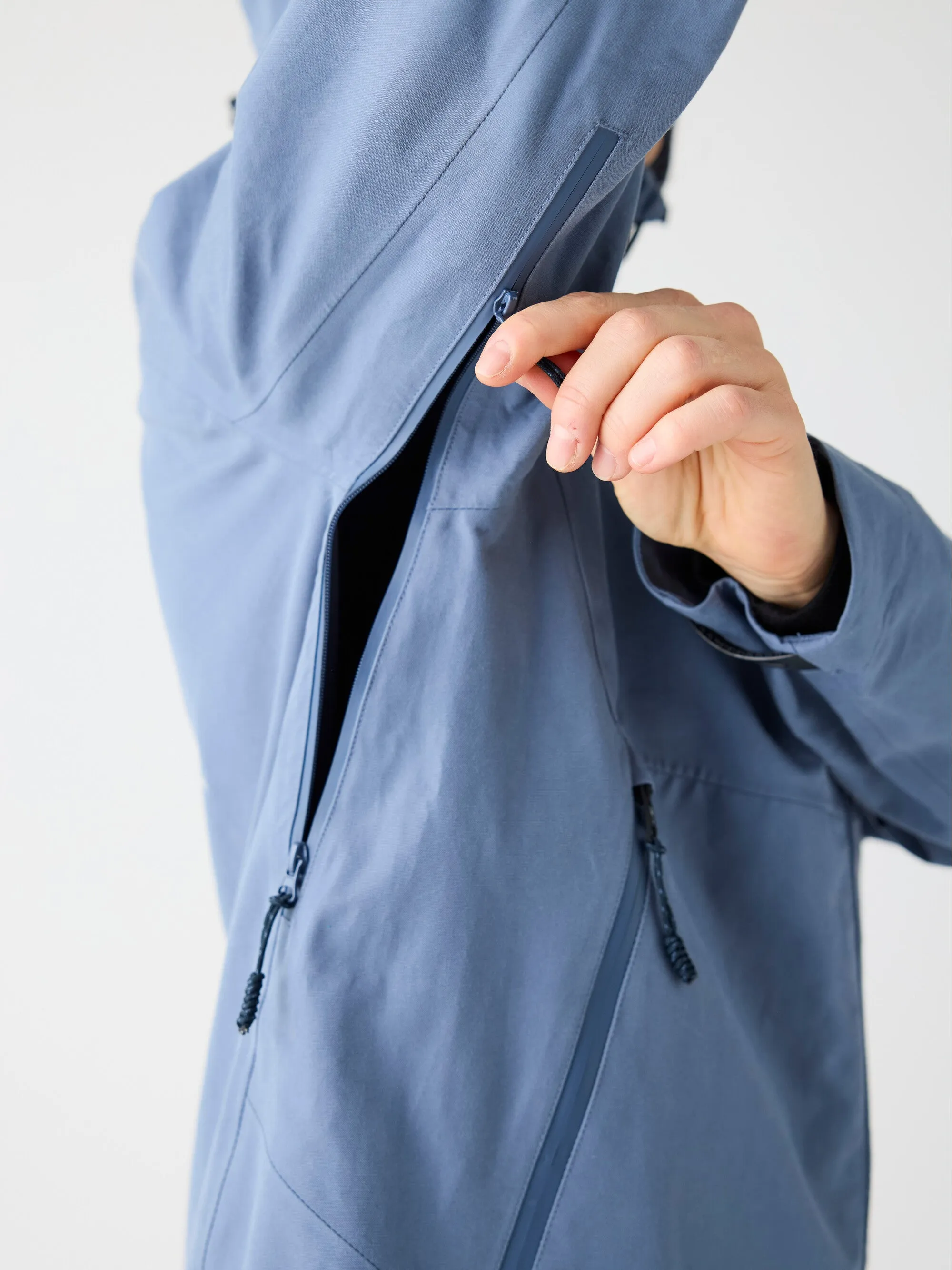 Vent Canvas 270 shell jacket - GOTS/Vegan - Vintage Indigo Knowledge Cotton