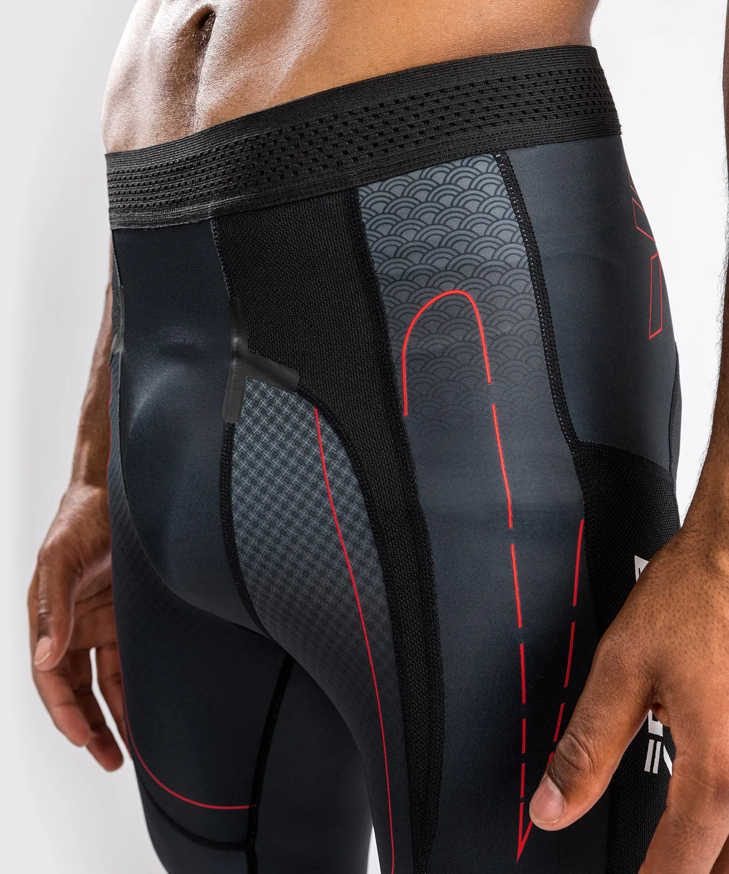 Venum Okinawa 3.0 Compression Tights   - Black/Red