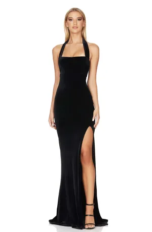 Vera Black Velvet Gown by Nookie