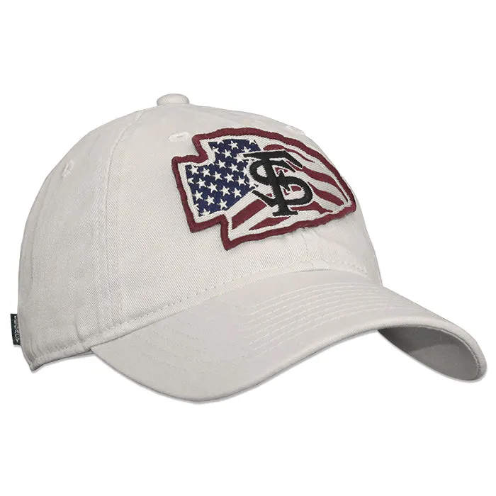 Veterans Alliance Arrowhead Patch Relaxed Twill Cap - Stone