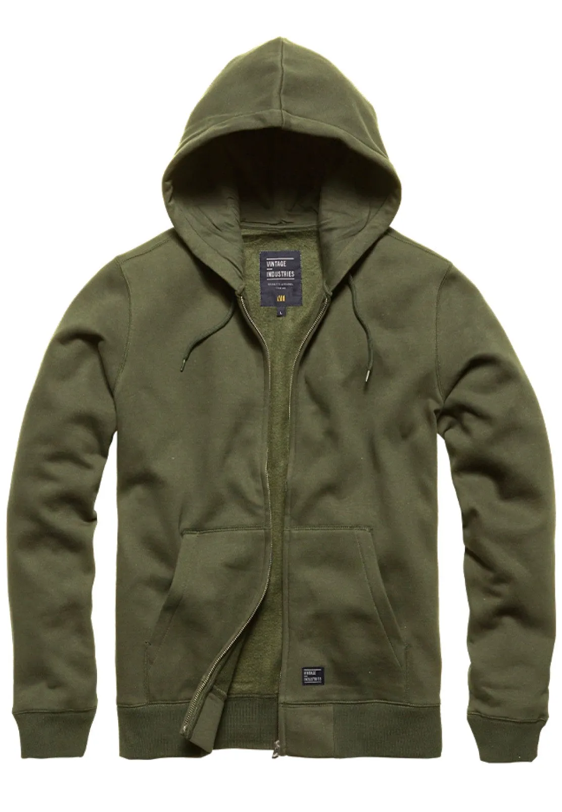 Vintage Industries - Redstone Hooded Bright Olive - Zipper