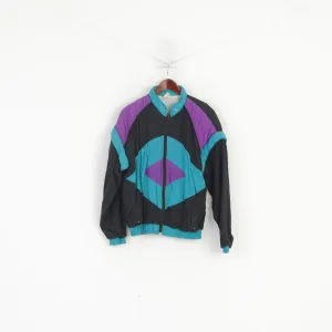 Vintage Men S Jacket Black Vintage Tribal Nylon Removable Sleeve Festival Trrack Top