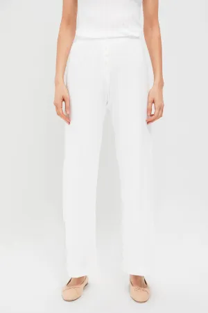 White Pointelle Boxer Pants