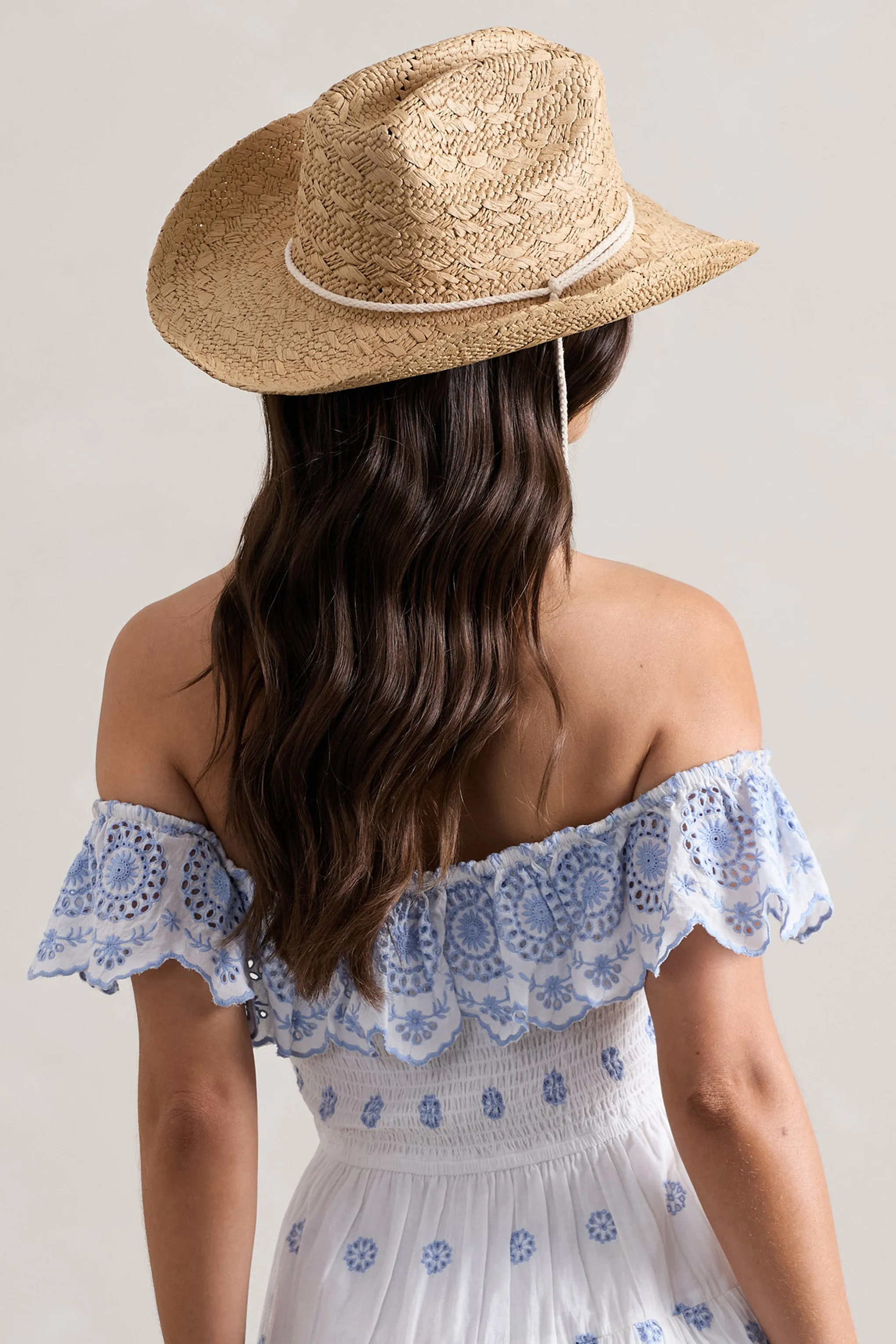 Wild At Heart | Beige Straw Sun Hat Club L London