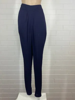 WILLOW | pants | size 8 | tapered leg | 100% silk