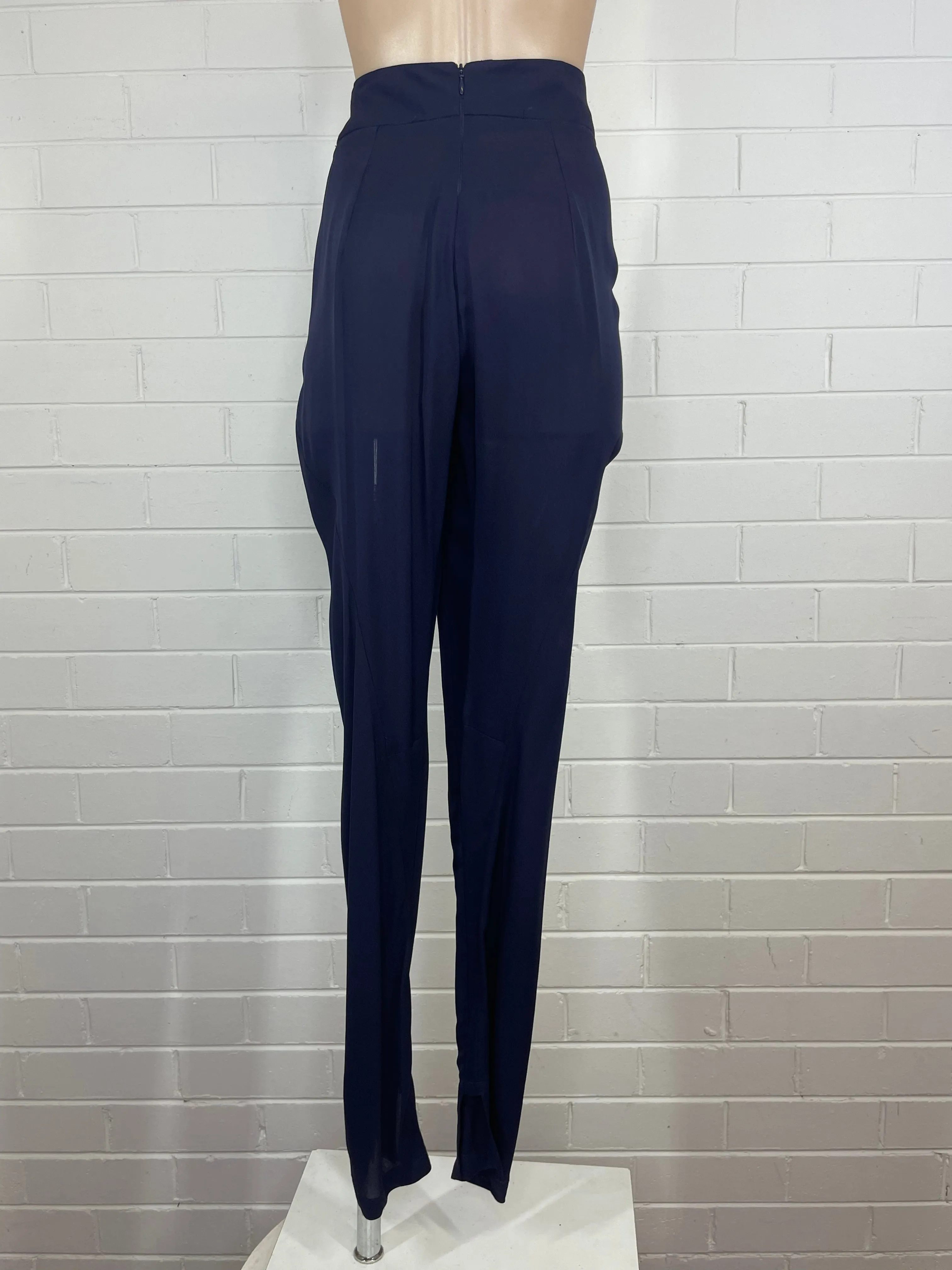 WILLOW | pants | size 8 | tapered leg | 100% silk