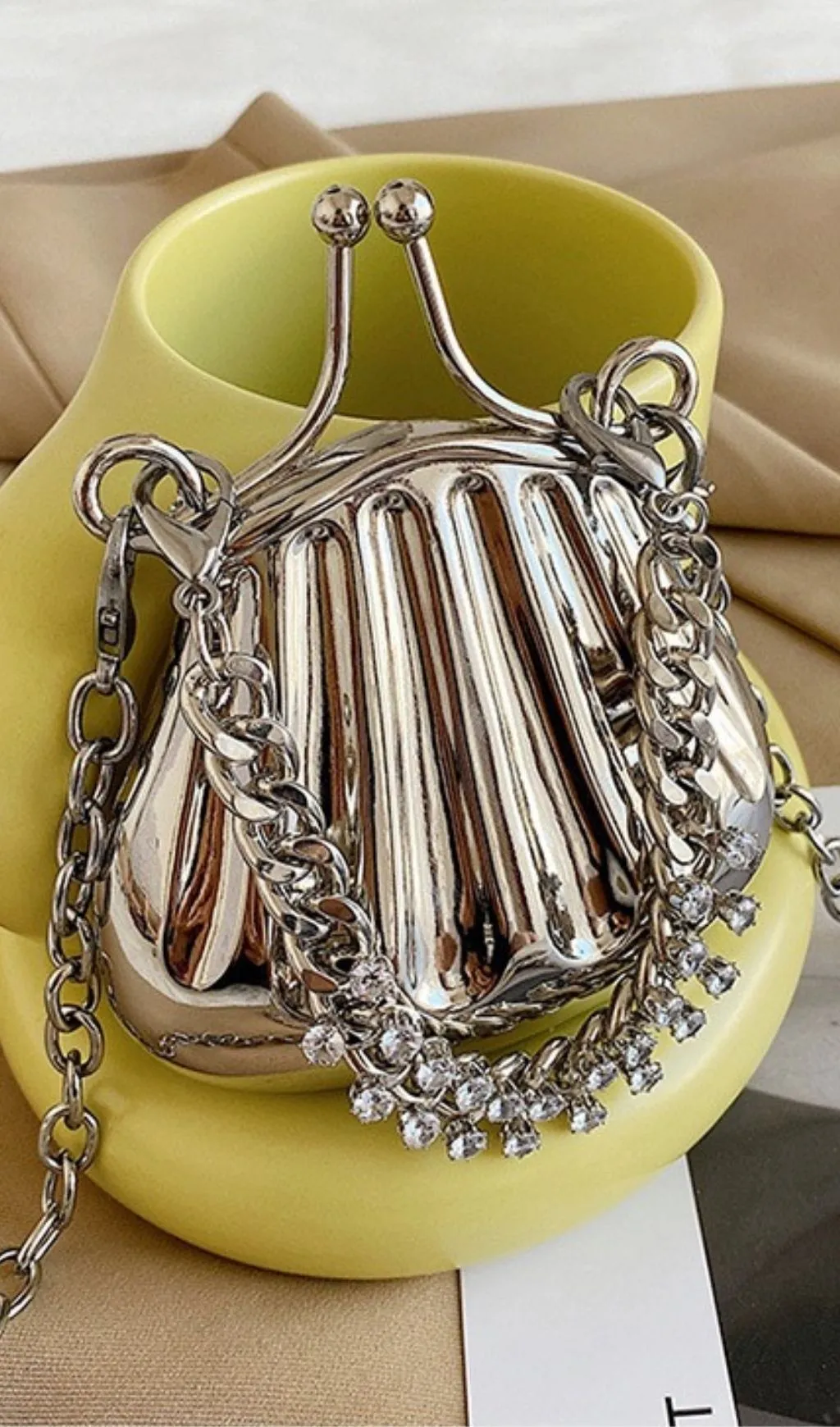 WROUGHT IRON SHELL CROSSBODY BAG Gloria Lanvin