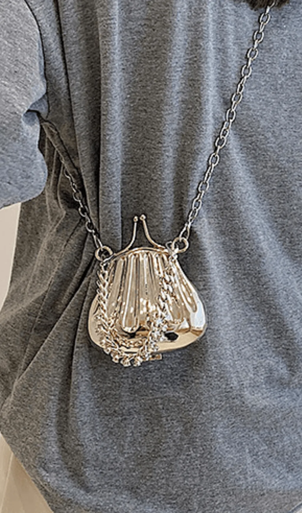 WROUGHT IRON SHELL CROSSBODY BAG Gloria Lanvin