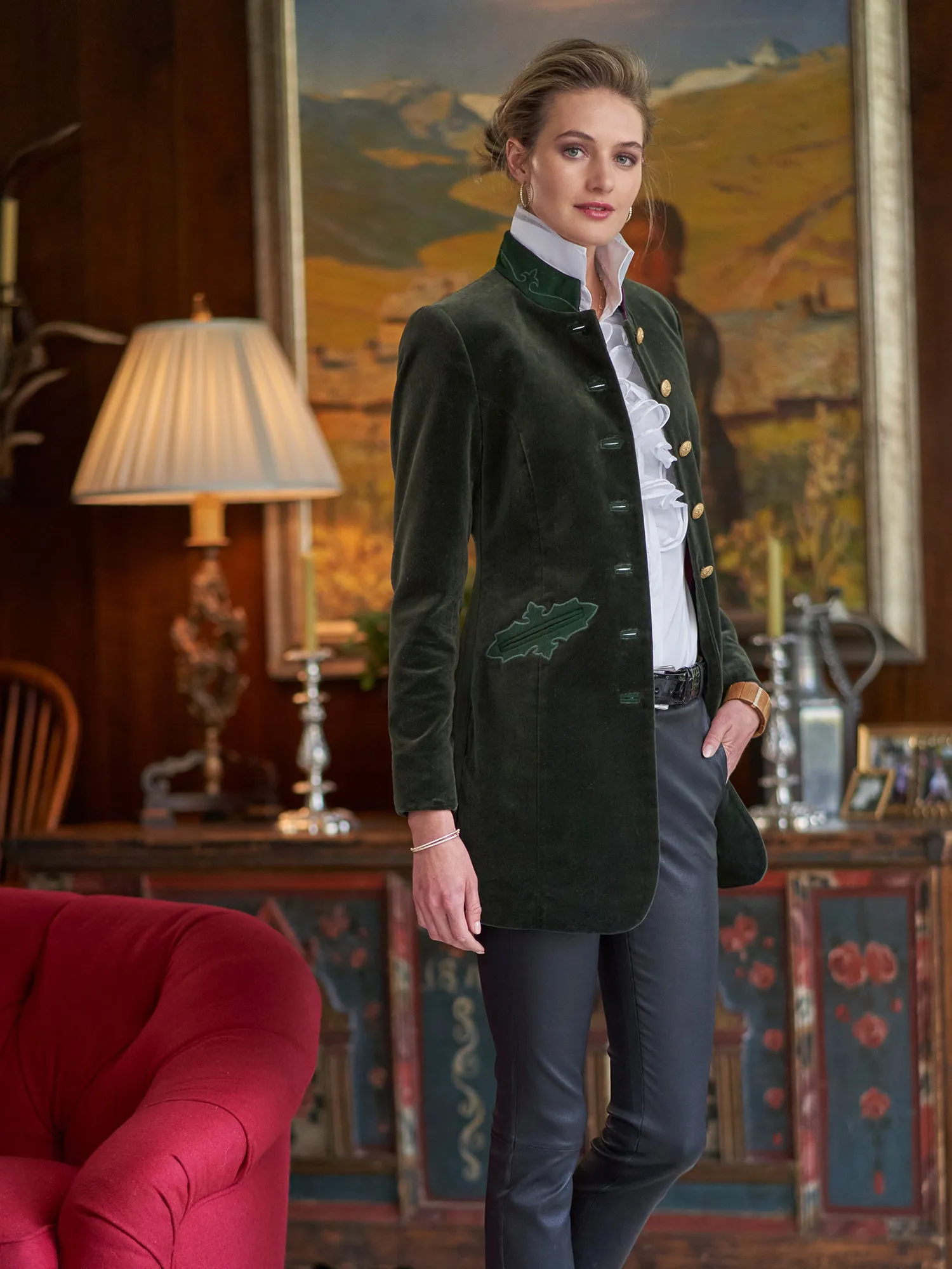 Wylie Organdy Ruffle Shirt