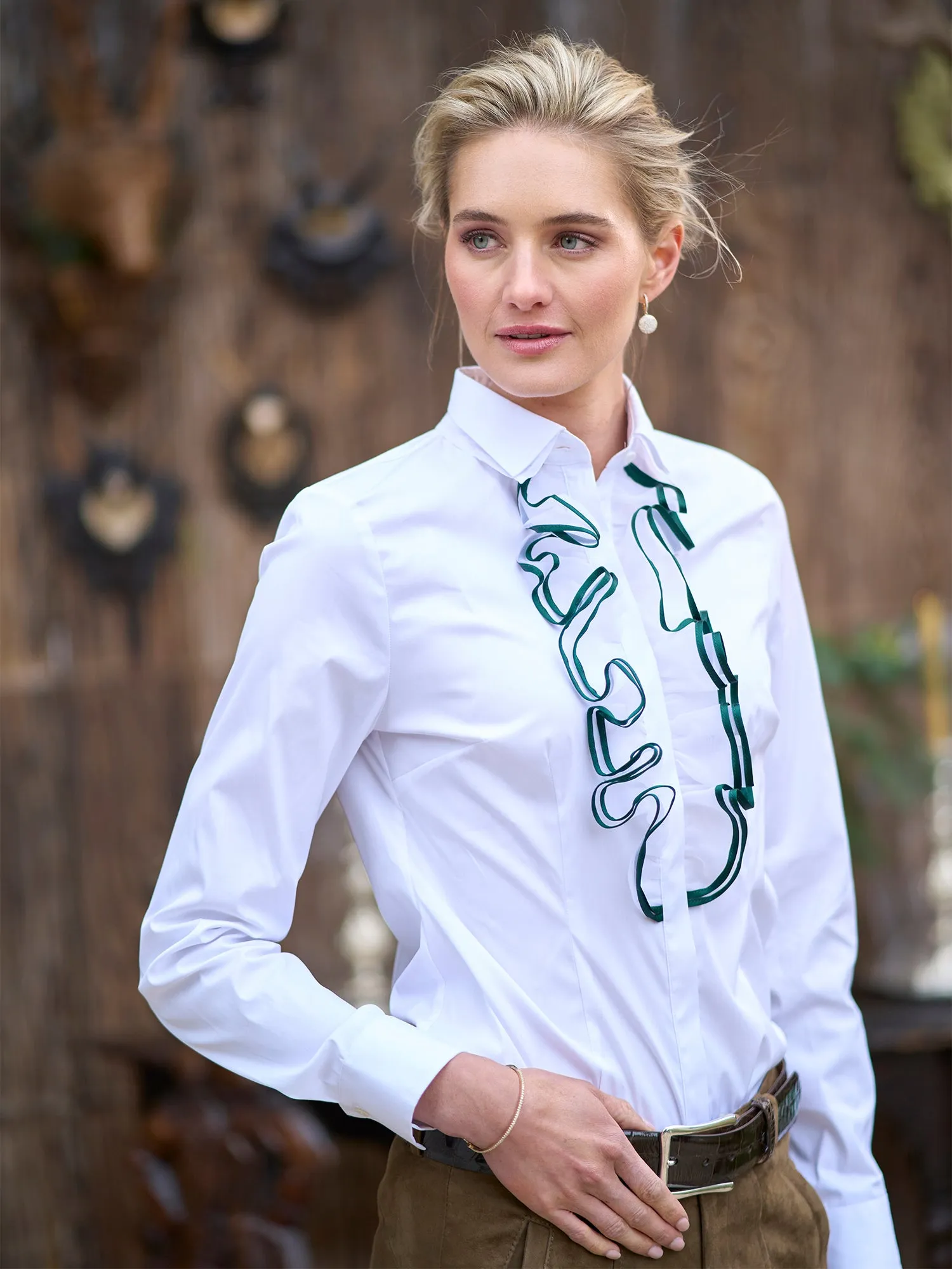 Wylie Organdy Ruffle Shirt