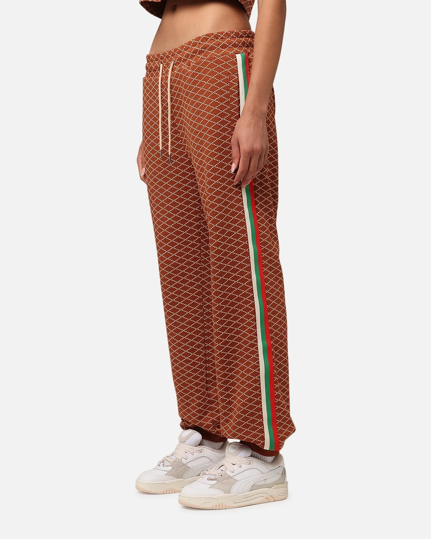XXIII Luxe Printed Pants Brown