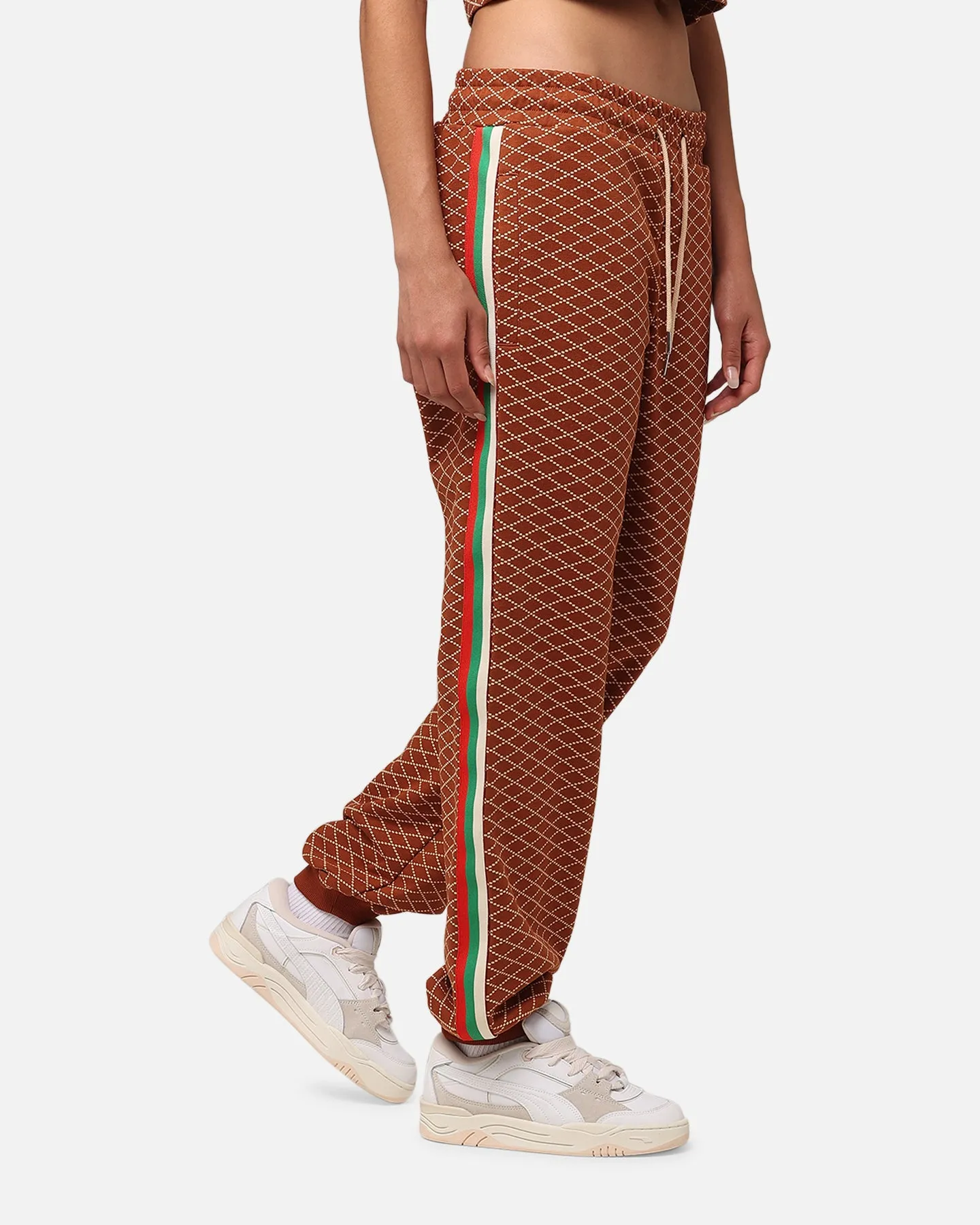 XXIII Luxe Printed Pants Brown