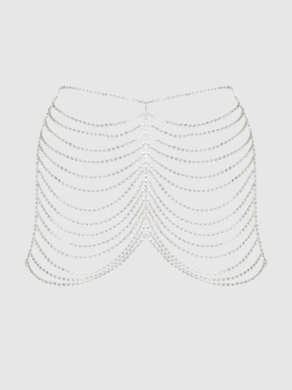 Ziggy Draped Rhinestone Skirt